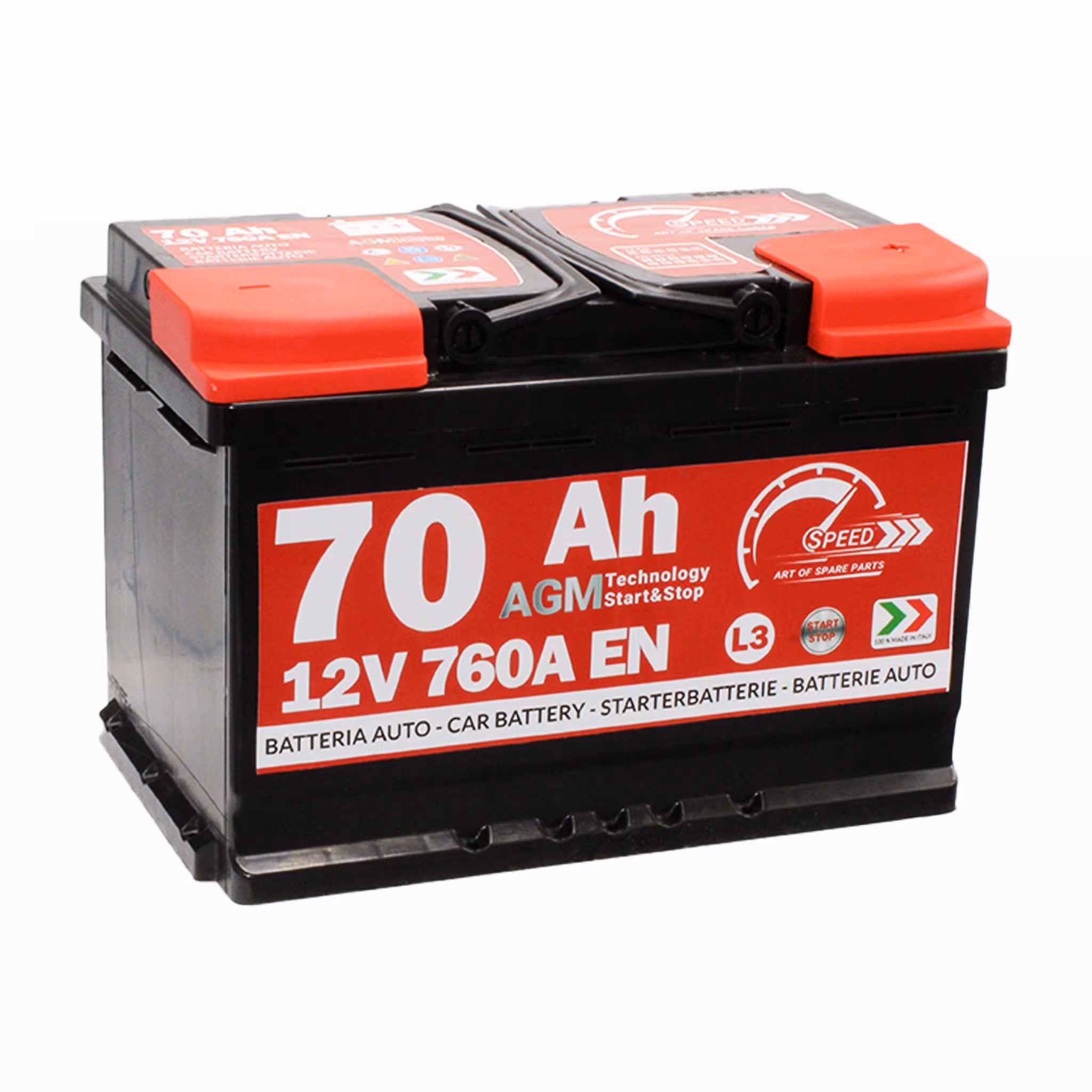 Batteria AGM Speed 70Ah 760A Start&stop