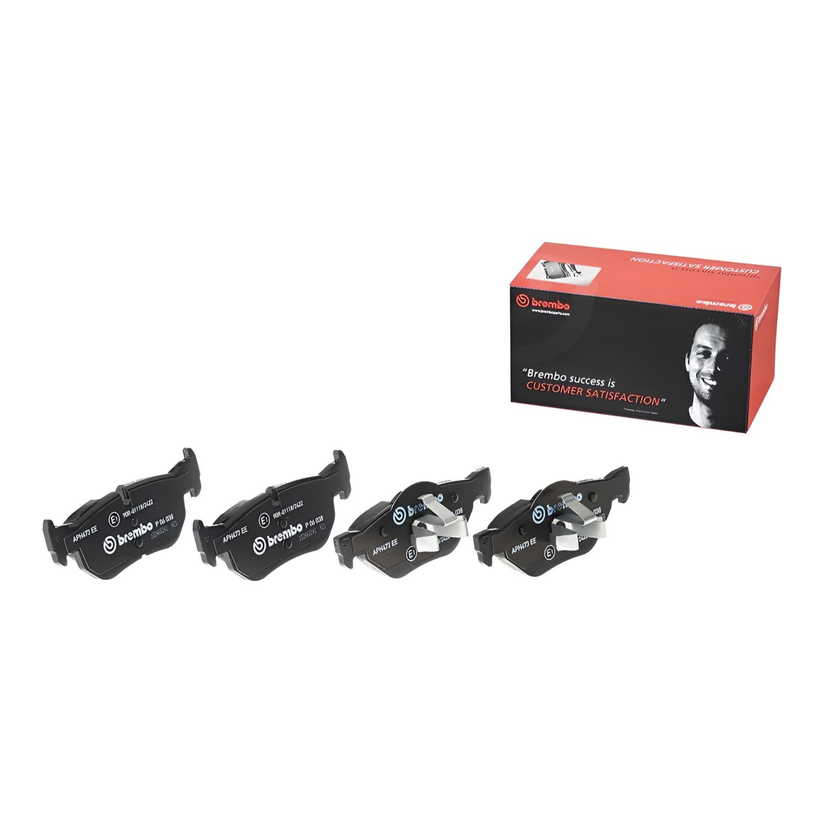 BREMBO Bremsbeläge P06038 für Warnkontakt für Auto-Bremsanlage