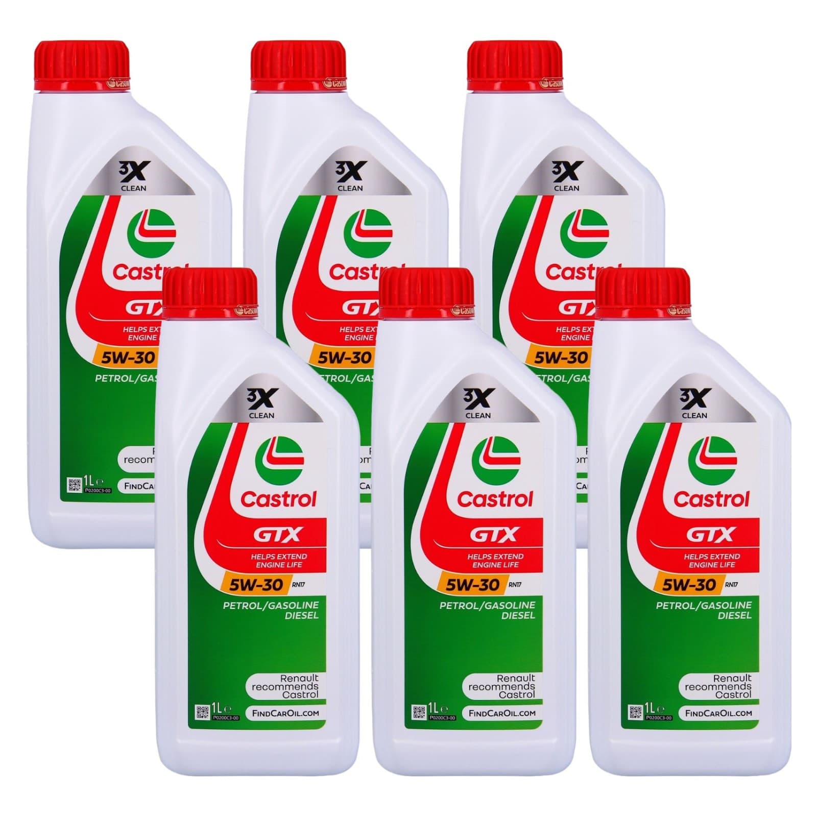 Olio motore Castrol GTX 5w30 RN17 6 litri