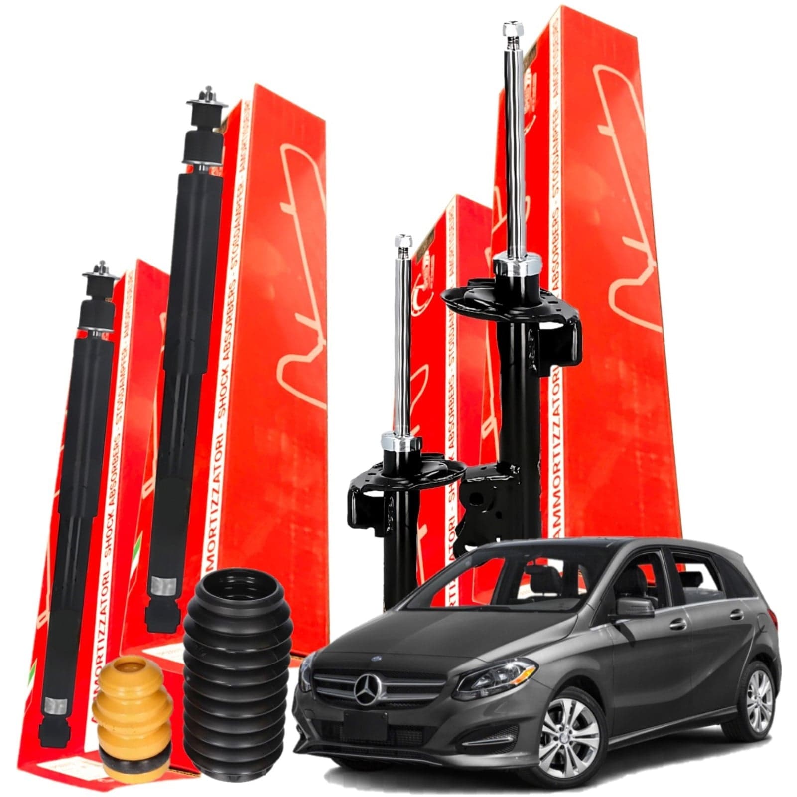 4er Stoßdämpfer-Set (Gasdruck) für Mercedes B-Klasse