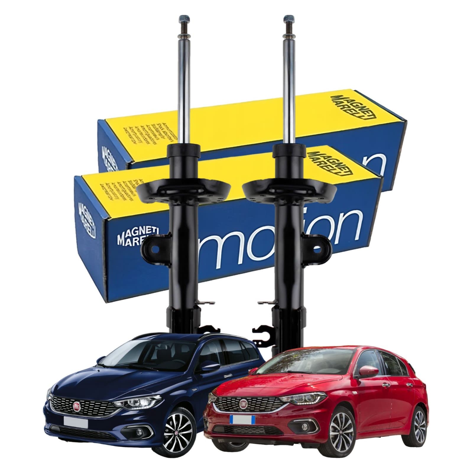 Kit 2 Ammortizzatori Magneti Marelli per Fiat Tipo Anteriore Dx e Sx