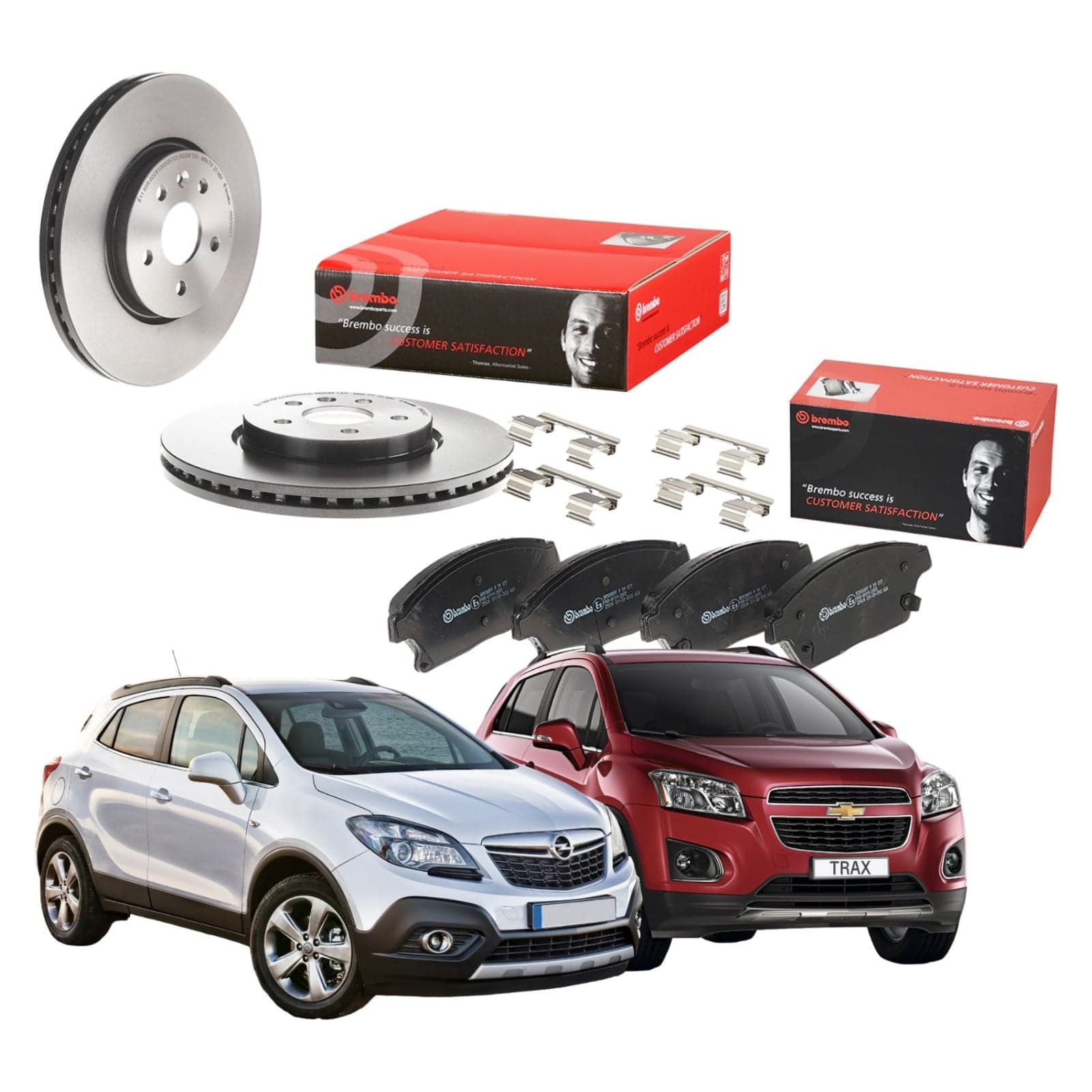 Dischi Freno e Pastiglie Freno Anteriori Brembo per Opel Mokka e Chevrolet Trax