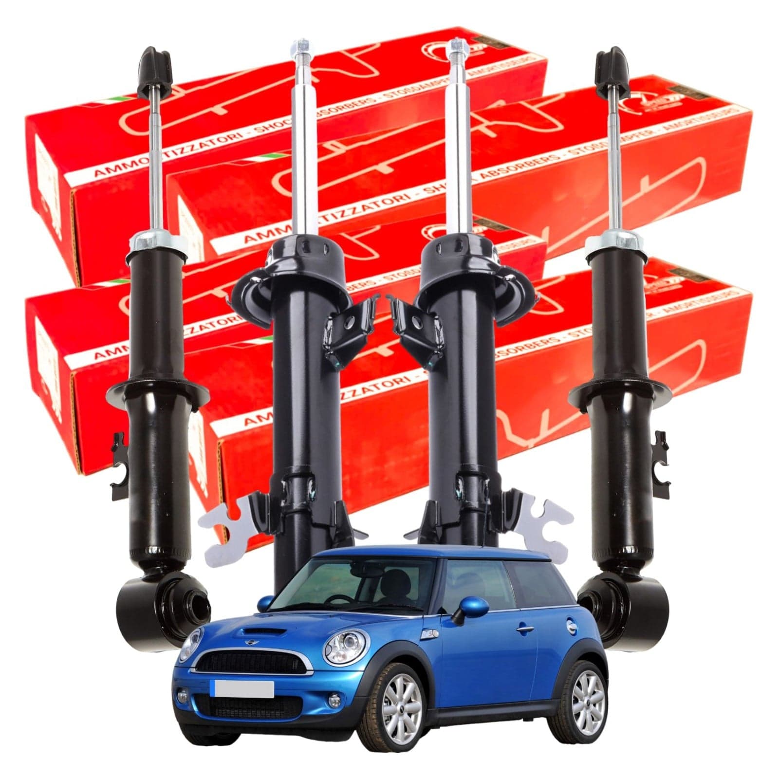 Kit 4 Ammortizzatori Speed per Mini Cooper Anteriori e Posteriori