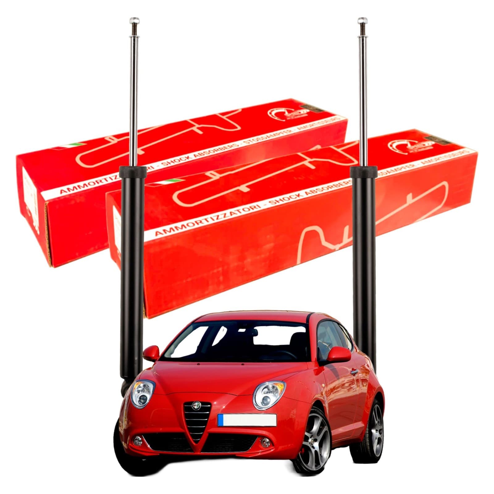 Kit Ammortizzatori Posteriori per Alfa Romeo MiTo Alte Prestazioni