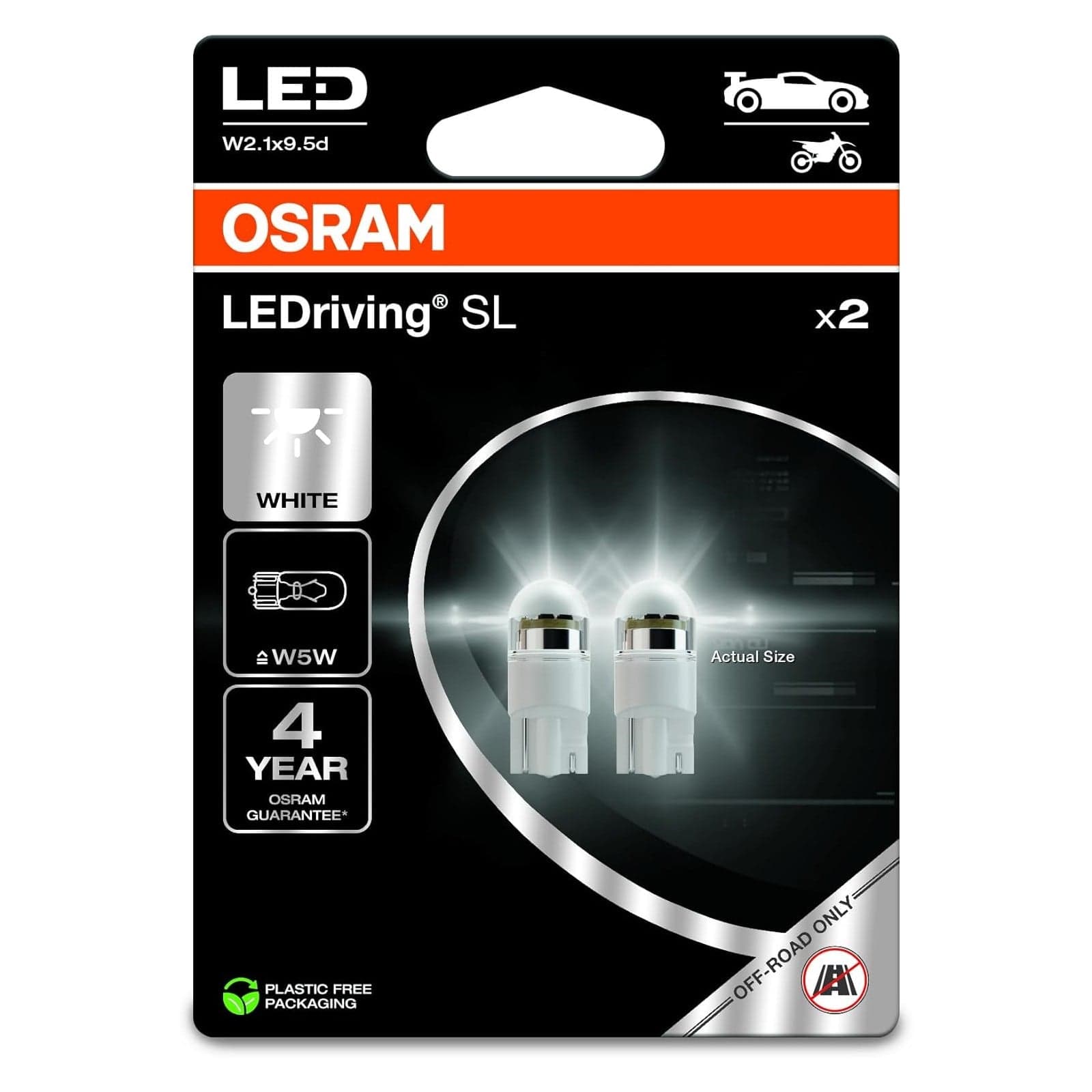 LEDriving SL W5W WHITE Lampade LED OSRAM 6000K