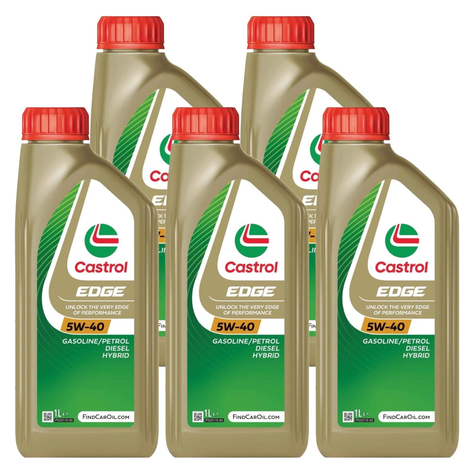 5LT Castrol EDGE 5W40 15F7D5 Olio Motore Sintetico ad Alte Prestazioni
