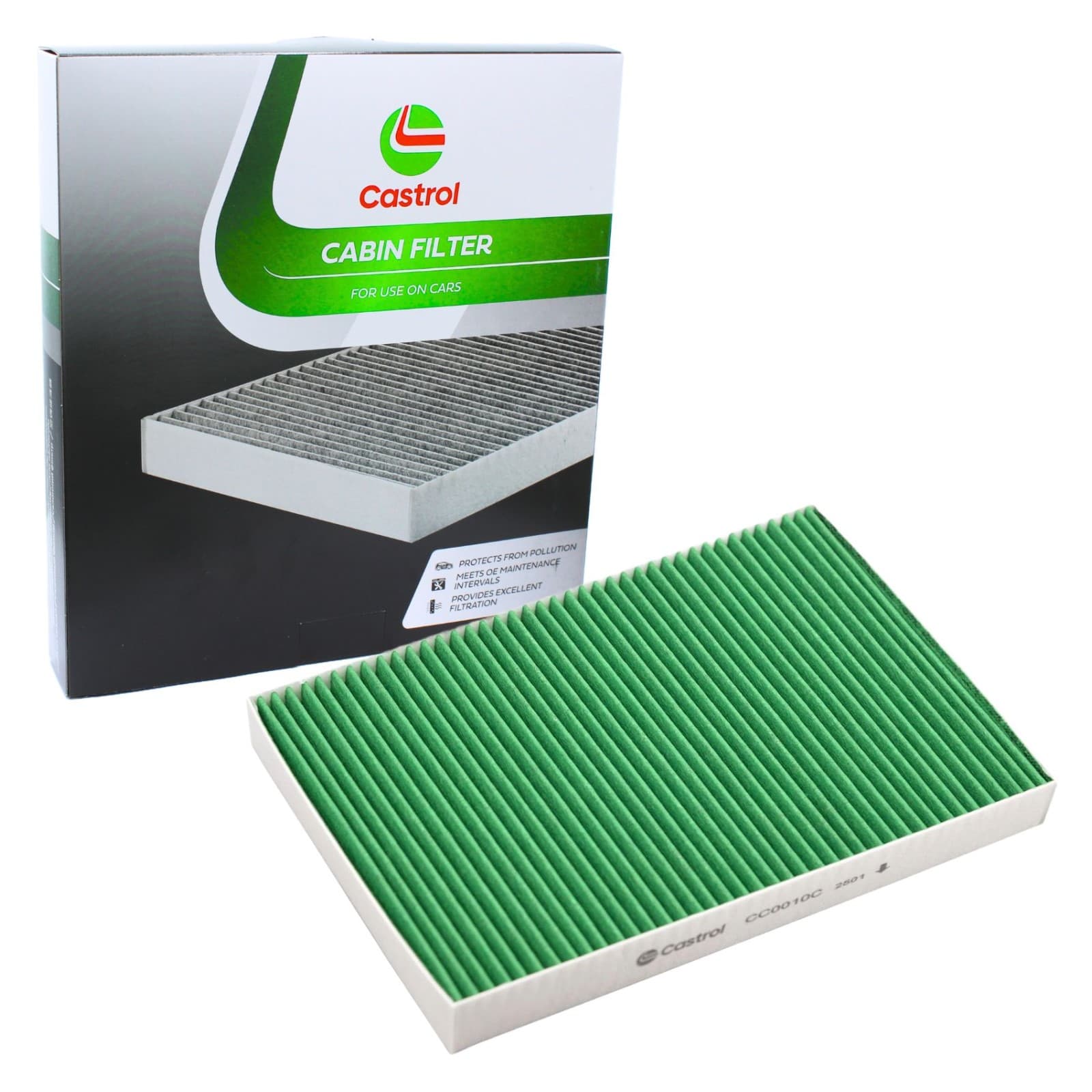 CASTROL Innenraumfilter CC0010C antibakteriell 300x205x30 mm
