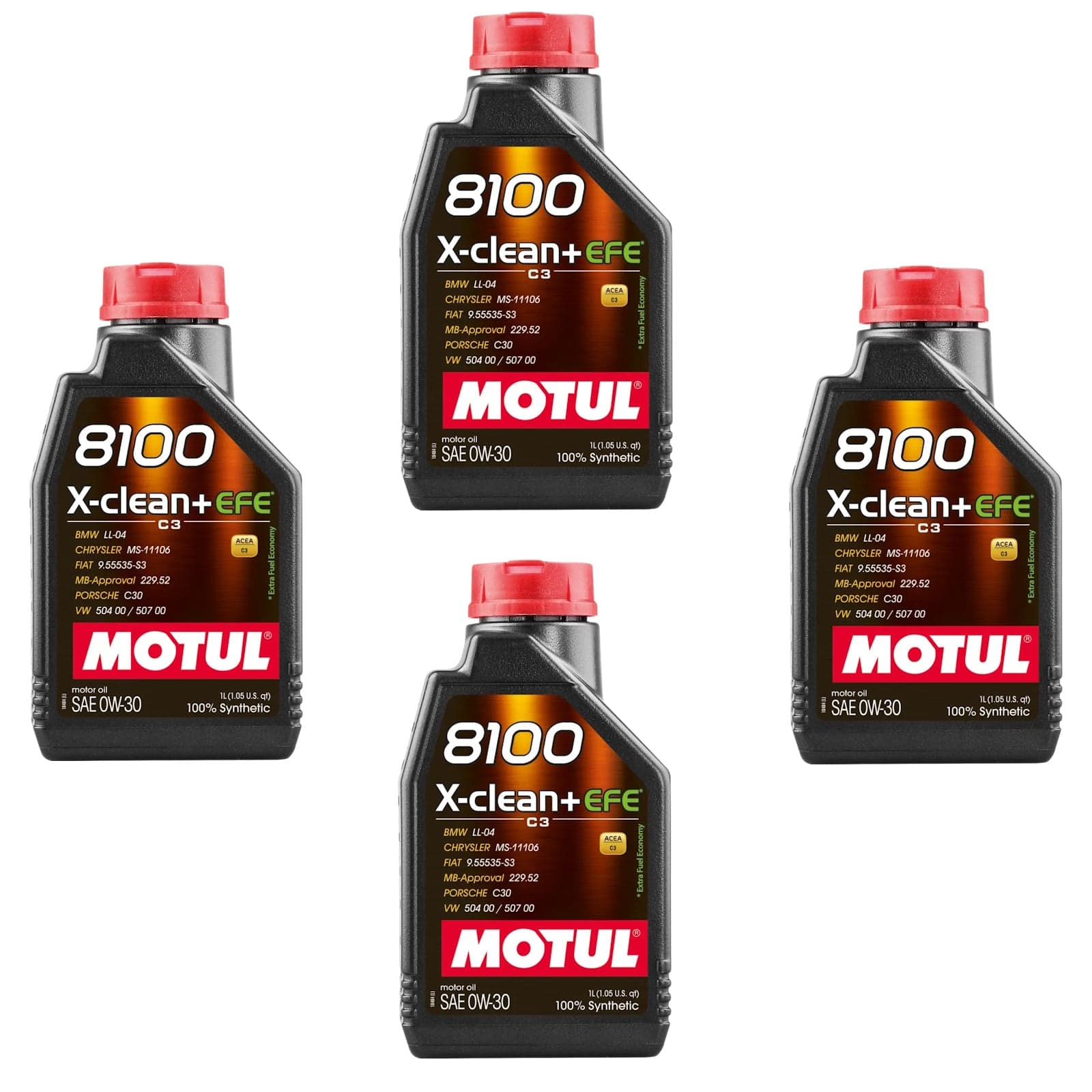 MOTUL 8100 X CLEAN PLUS EFE 0W 30 è un olio motore 100% sintetico con tecnologia fuel economy. Formulazione mid SAPS compatibile con DPF e catalizzatori. 4 LITRI