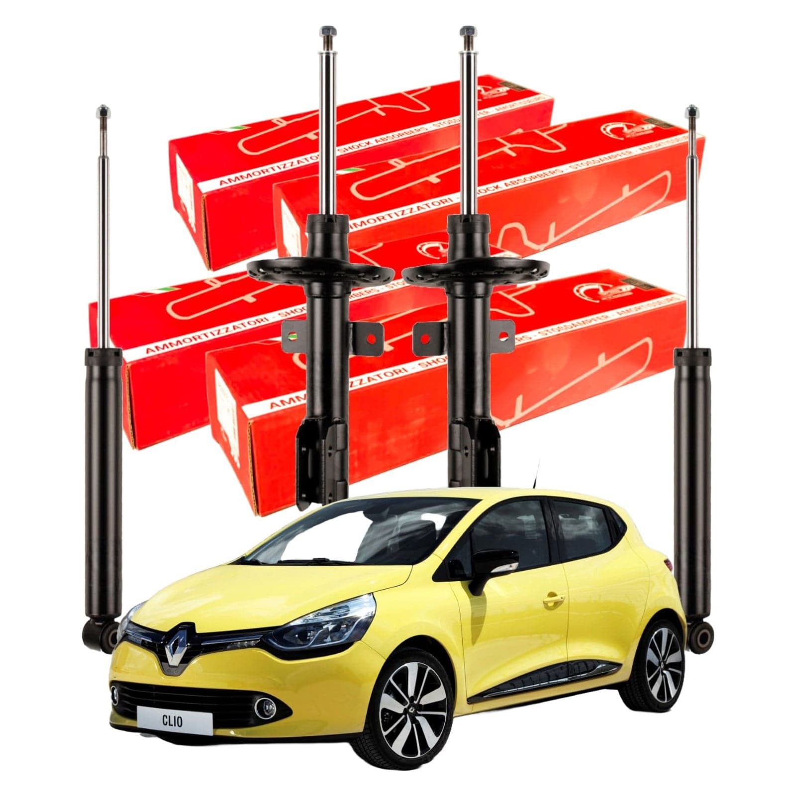 Kit 4 Ammortizzatori Speed Anteriori e Posteriori per Renault Clio IV