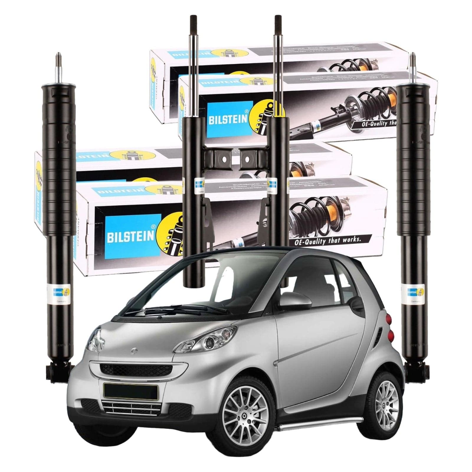 Kit 4 Ammortizzatori Bilstein B4 per Smart Fortwo 451