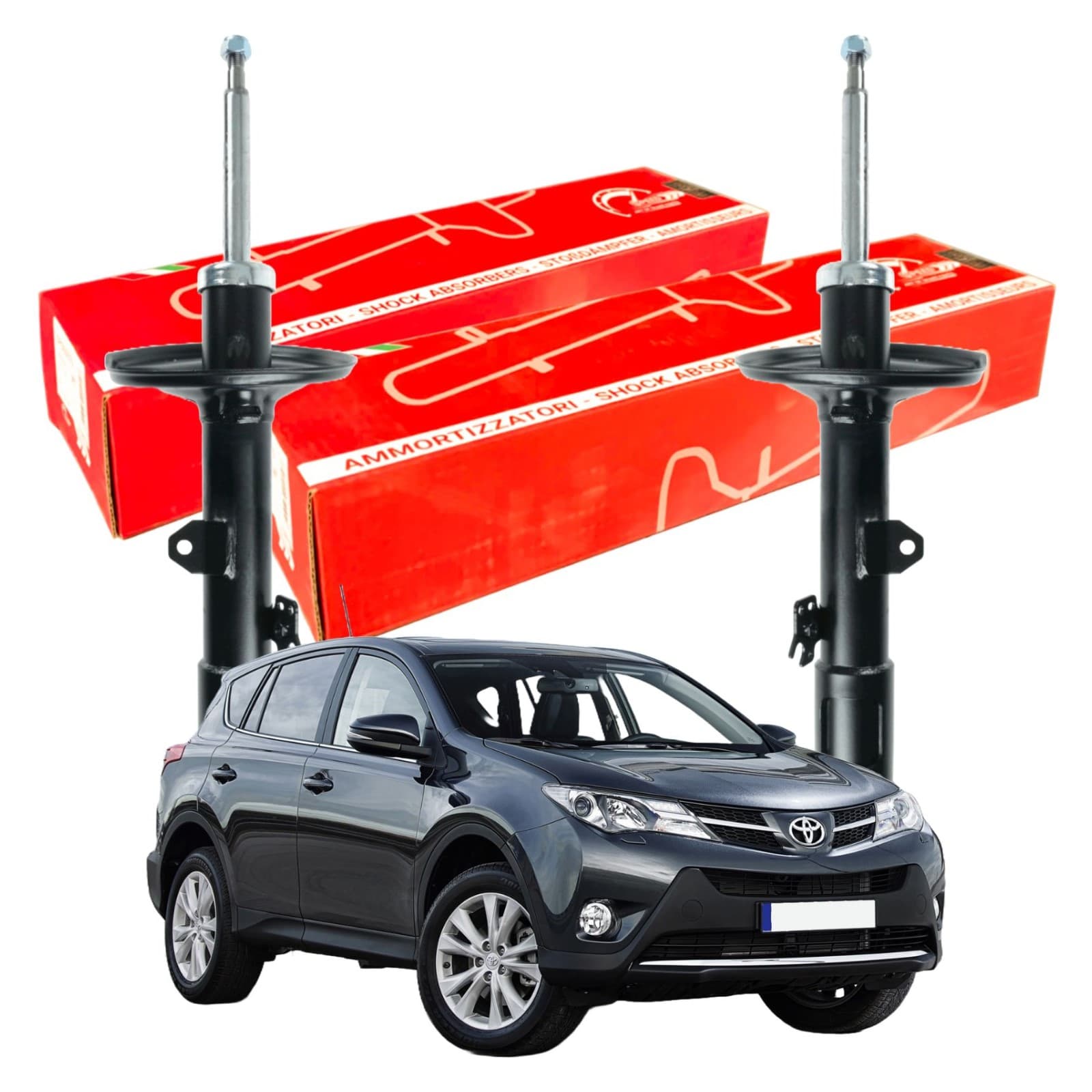 KIT 2 Ammortizzatori Speed Anteriori Per Toyota RAV4 III (A3)