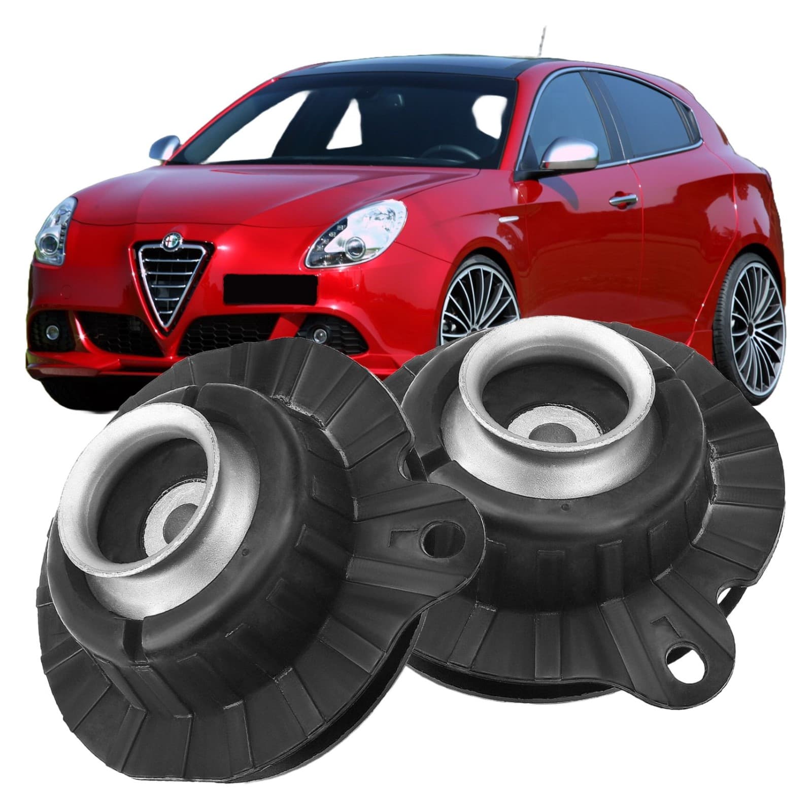 Kit 2 supporti ammortizzatori anteriori Alfa Romeo Giulietta dx + sx