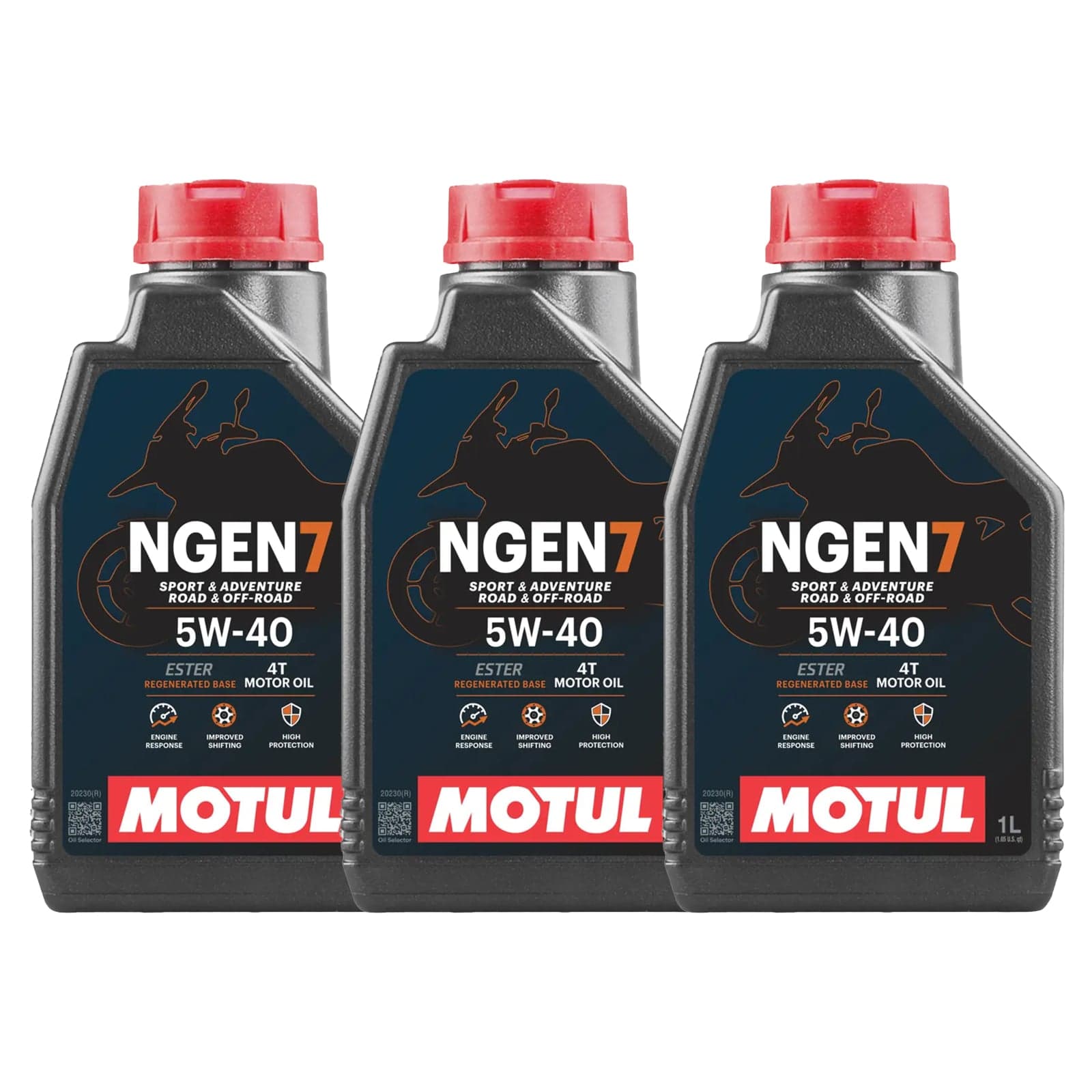3LT MOTUL NGEN 7 5W-40 4T Olio Motore per Moto, ATV e Fuoristrada
