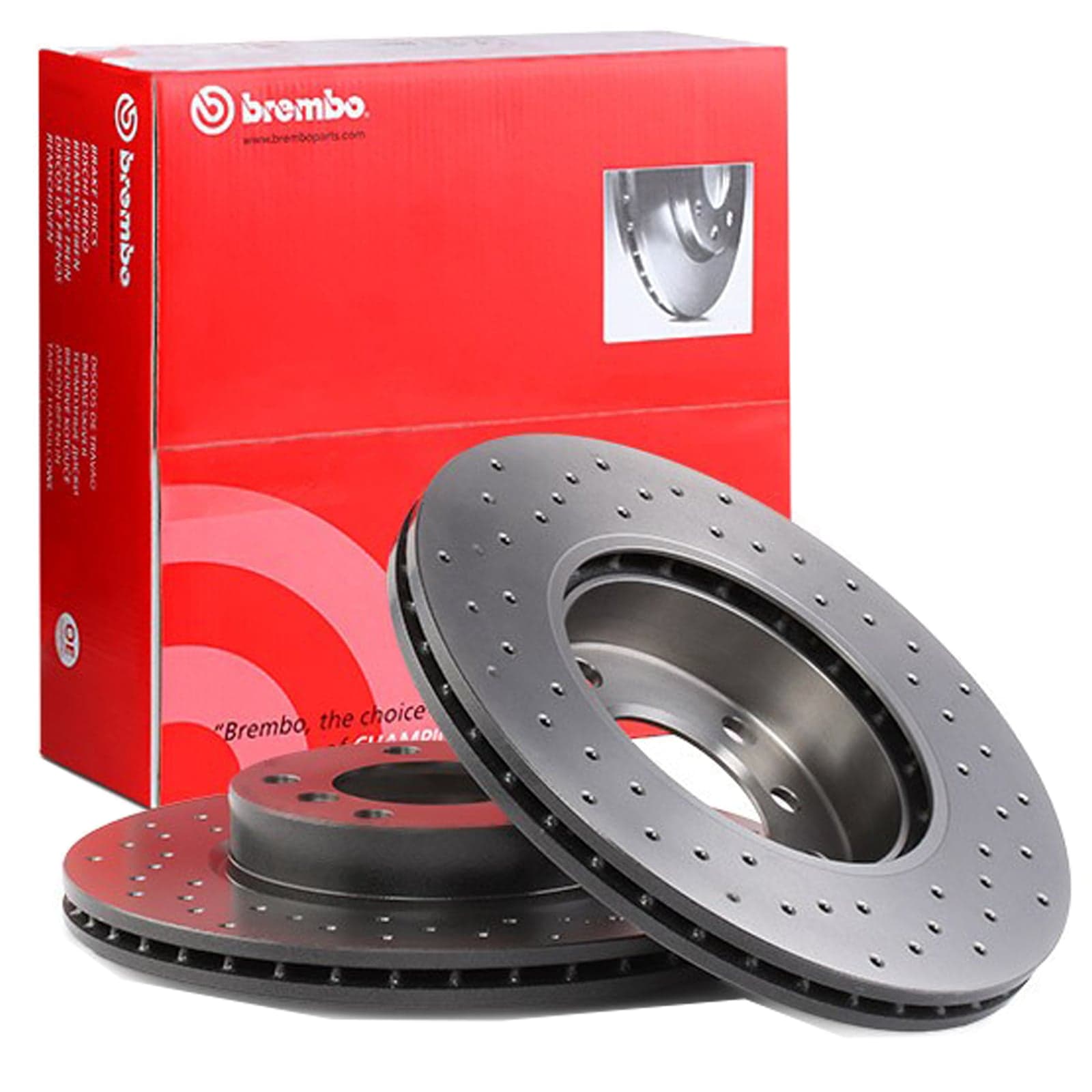 Kit Dischi Freno Forati Brembo Anteriori per BMW Serie 3 E36 318 320 323 325 328
