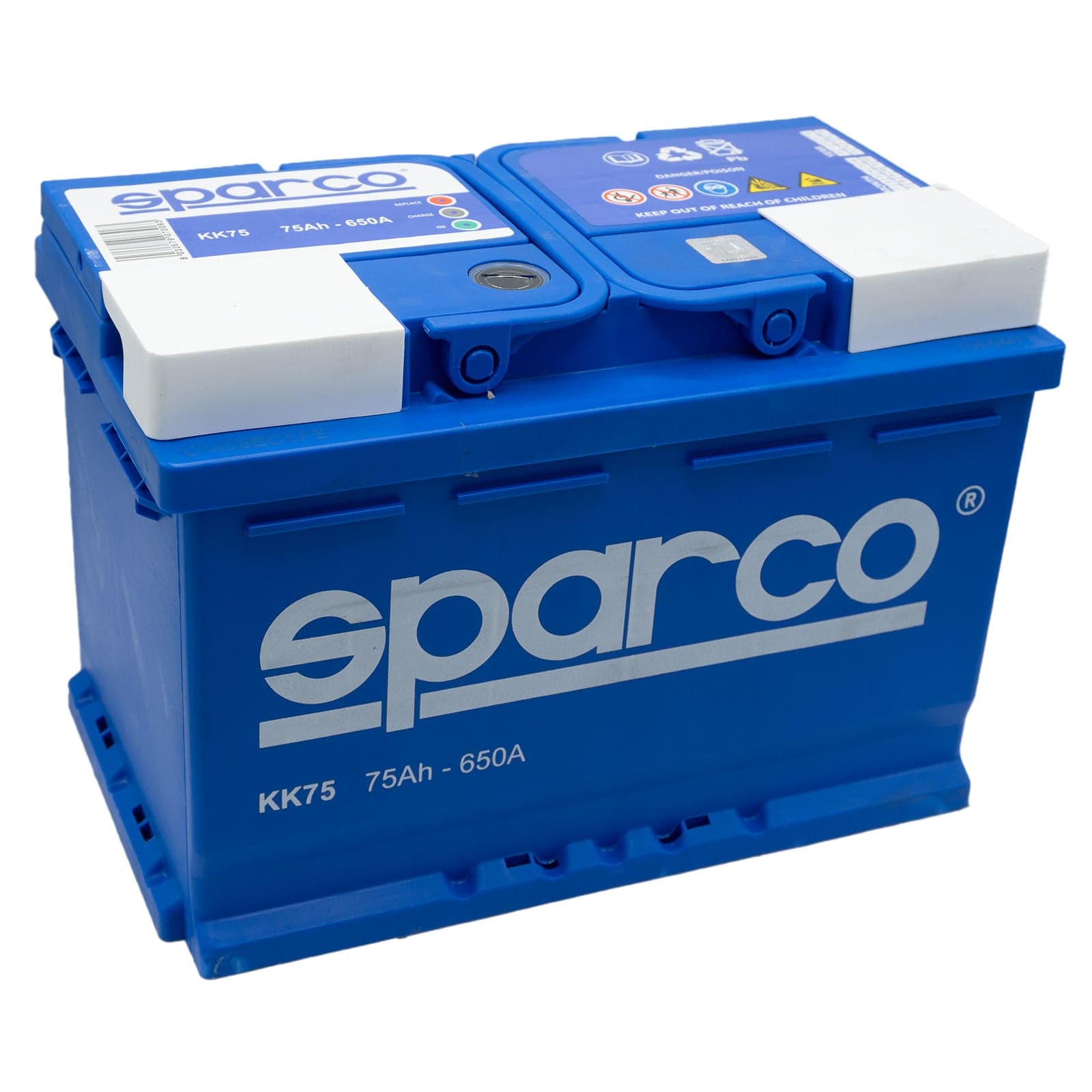 SPARCO KK75 Batterie de démarrage plomb-acide 75Ah 650A droite 278x175x190 mm