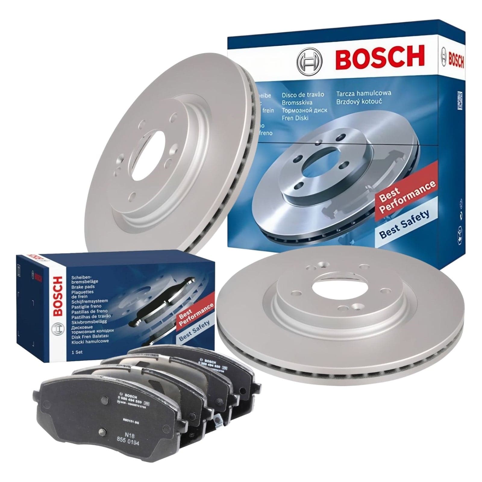 Kit Freni Bosch 0 986 479 E42 + Pastiglie 0 986 494 559 Hyundai Kia