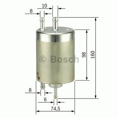 BOSCH Kraftstofffilter 0450915003 Leitungsfilter