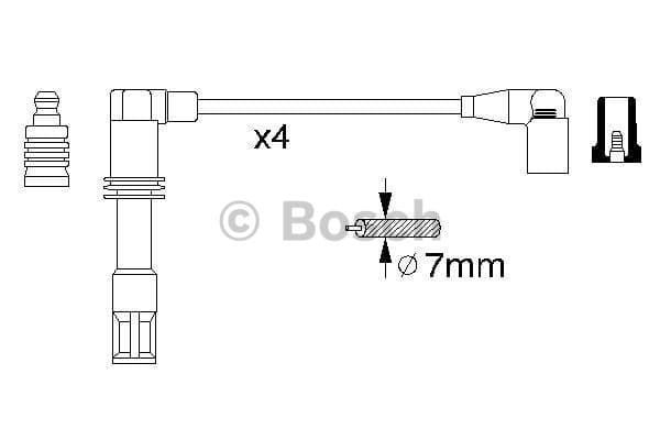 Zündkabelsatz BOSCH BOSC0 986 356 308