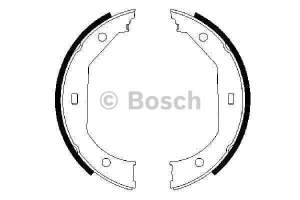 Bremsbackensatz, Feststellbremse BOSCH 0986487607