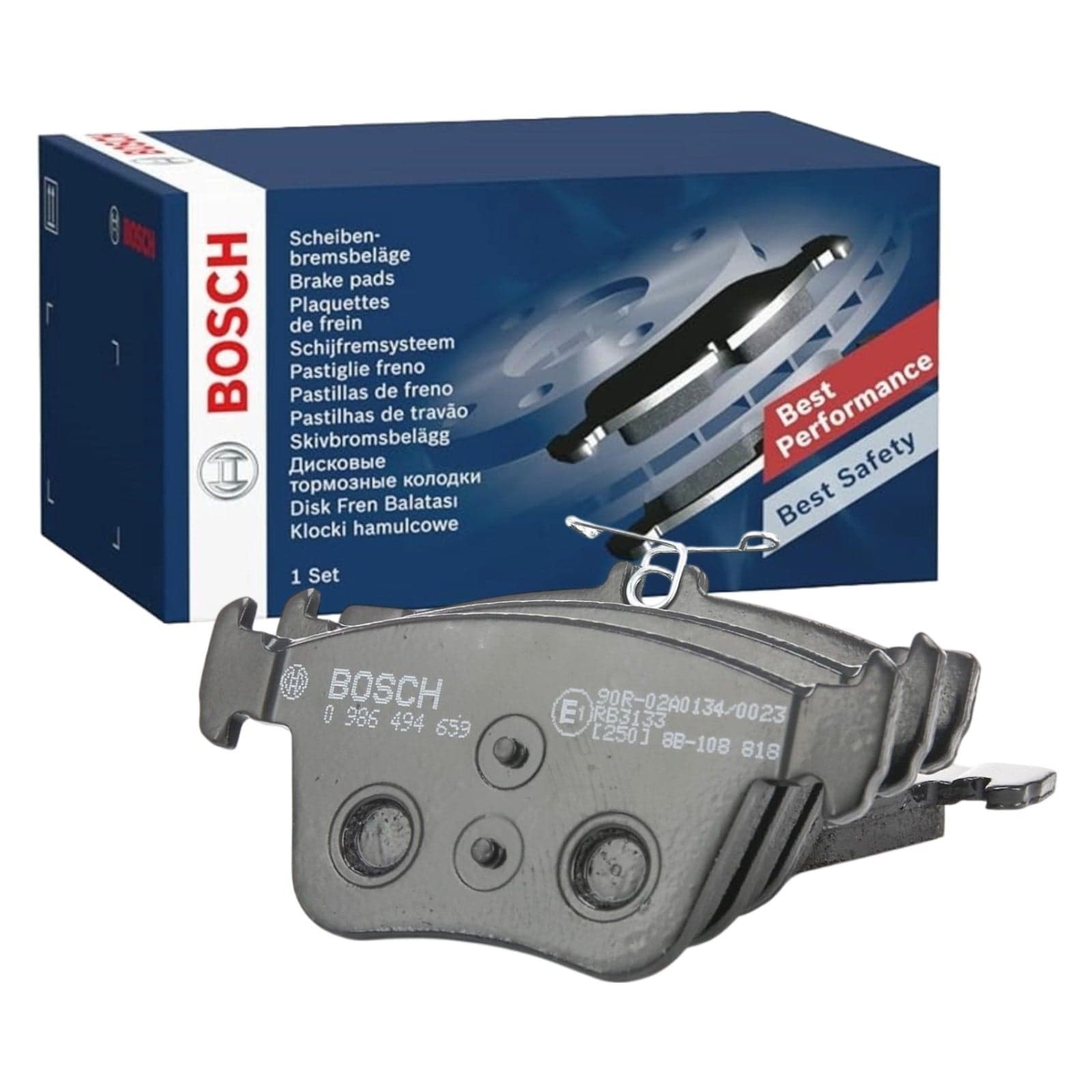 BOSCH Bremsbeläge 0986494659 für Auto-Bremsanlage