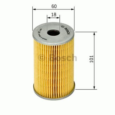 BOSCH Filtre hydraulique à cartouche diamètre 59,6 mm 1457429820