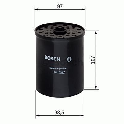 BOSCH Kraftstofffilter Anschraubfilter Durchmesser 93,5 mm 1457434448