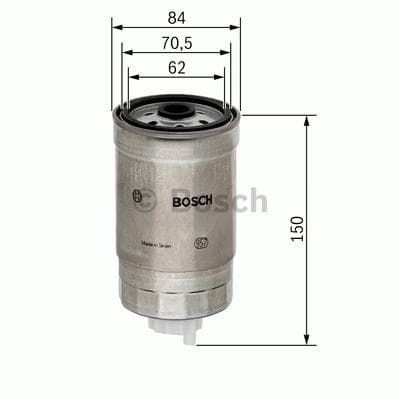 BOSCH filtre à carburant 1457434460 à visser M 16 x 1,5