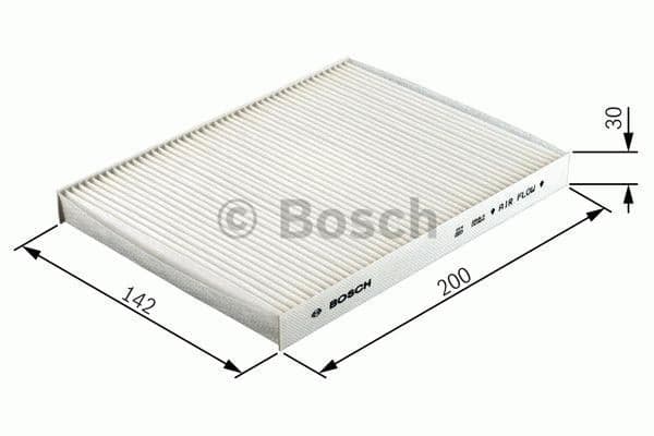 BOSCH filtre d'habitacle 1987432214 particules 142x200x30 mm