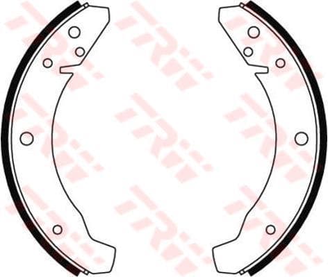TRW Bremsbackensatz GS8025 fuer Trommelbremse Durchmesser 230 mm 40 mm VAG E1 90R 01195/041