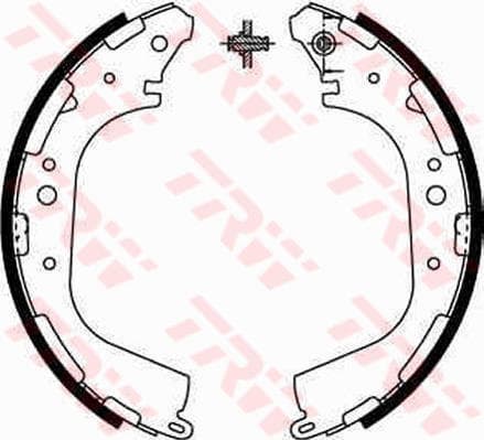 TRW Jeu de machoires de frein GS8590 diamètre 295 mm 50 mm TOKICO E9 90R 01100/009
