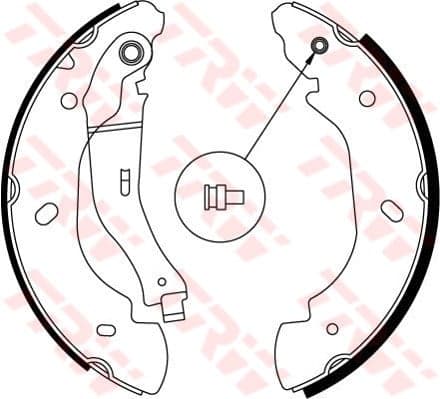 TRW Jeu de machoires de frein GS8689 diamètre 254 mm 52 mm BOSCH E9 90R 01702/057