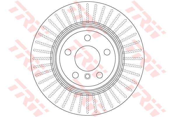 TRW disque de frein DF6512S ventilé diamètre 330 épaisseur 20 mm 5 trous