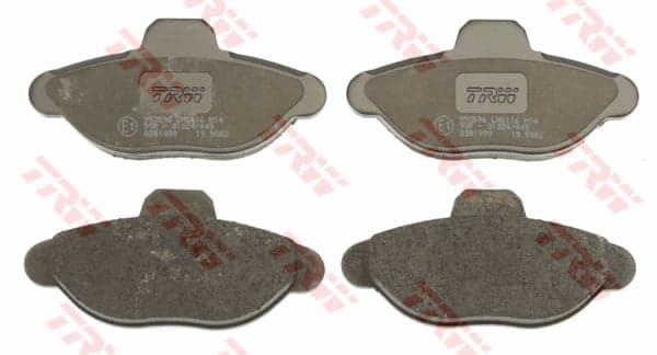 TRW Bremsbeläge GDB1099 114,9x54,8 Stärke 16,2 mm für Warnkontakt