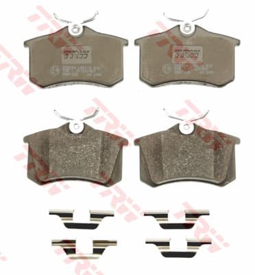 TRW Bremsbeläge GDB1328 87x52,9 Stärke 17 mm für Warnkontakt