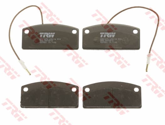 TRW Bremsbeläge GDB1679 89,8x42,2 Stärke 9,5 mm mit Warnkontakt
