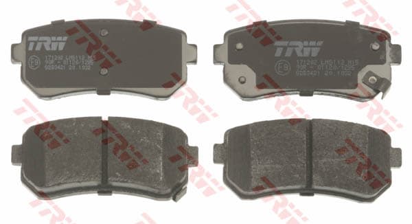 TRW Bremsbeläge GDB3421 93,1x41 Stärke 15,2 mm mit akustischer Warnung