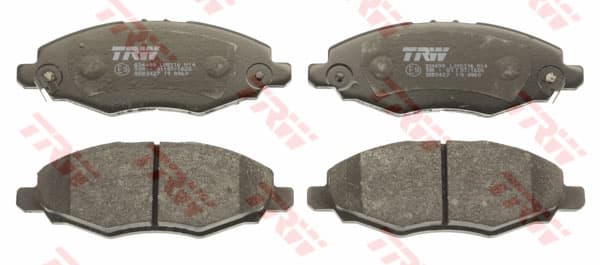TRW plaquettes de frein GDB3427 146,7x53,3 épaisseur 16,4 mm avec témoin sonore