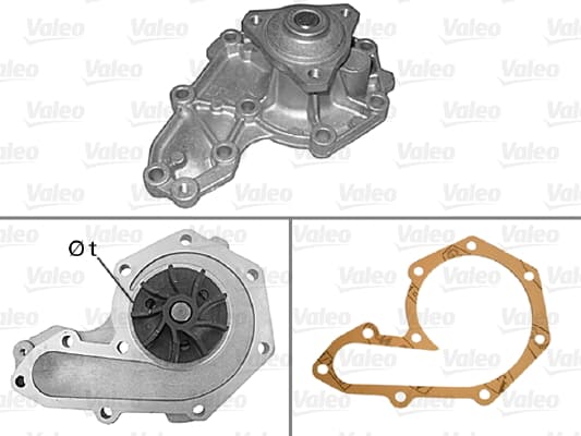 VALEO Wasserpumpe 506019 Motorkuehlung mit Dichtungen
