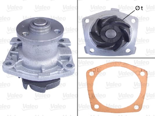 VALEO Wasserpumpe 506063 Motorkuehlung mit Dichtungen