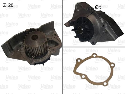VALEO Wasserpumpe 506530 Motorkuehlung mit Dichtungen