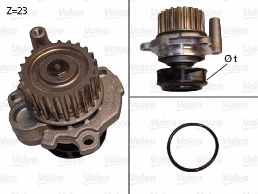 VALEO Wasserpumpe 506532 Motorkuehlung mit Dichtungen