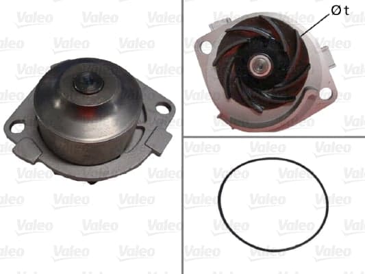 VALEO Wasserpumpe 506597 Motorkuehlung mit Dichtungen
