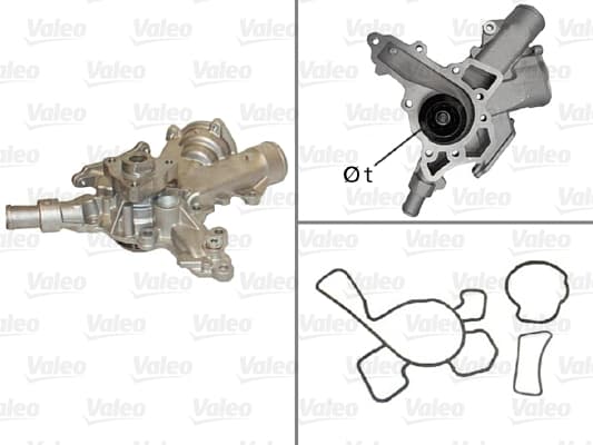 VALEO Pompe a eau 506601 refroidissement moteur avec joints