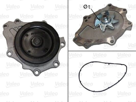 VALEO Wasserpumpe 506905 Motorkuehlung mit Dichtungen