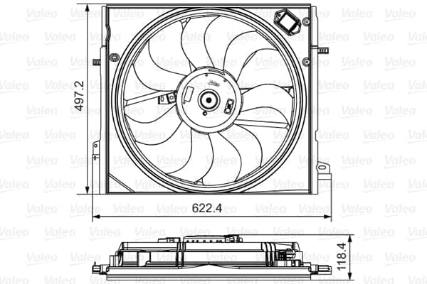 VALEO 698582 Kühlerlüfter Motorkühlung Elektrolüfter