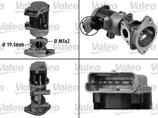 VALEO 700423 AGR-Ventil elektrisch ohne Dichtungen ohne AGR-Kühler