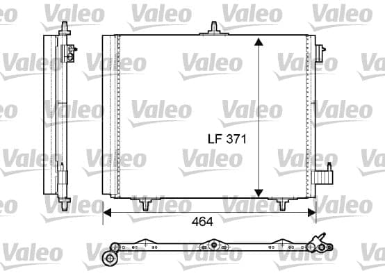VALEO Kondensator Klimaanlage 814095 Klimakondensator Klimaanlage A/C 368x419x16 mm R 134a
