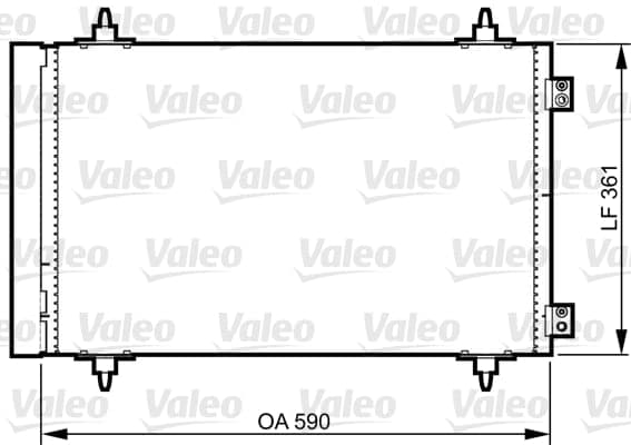 Kondensator, Klimaanlage VALEO 814366