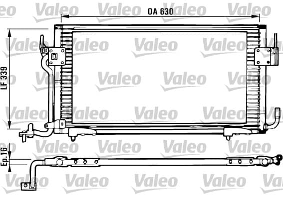 Klimakondensator VALEO 816984
