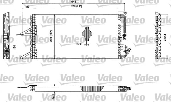VALEO Kondensator vorne 817411